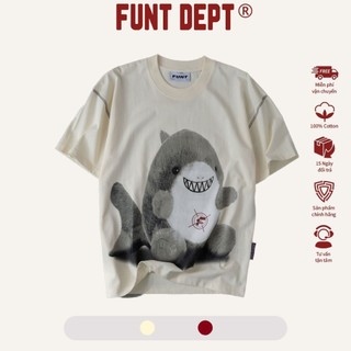 Áo thun tay lỡ form rộng funt stuffed baby shark