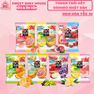 Thạch trái cây Orihiro Nhật Bản 120g, 240g. Date 8/2025 - Sweet Baby House