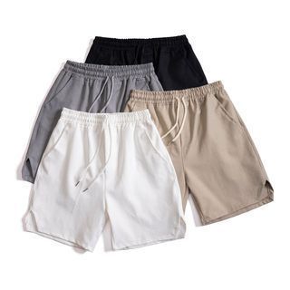Quần short kaki nam trơn cạp chun cao cấp quần đùi kaki nam hàn quốc joliestore