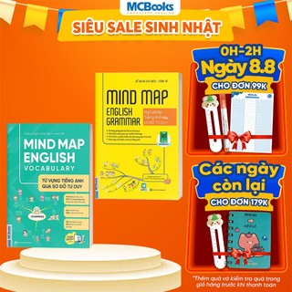 Sách - Combo Mindmap English Grammar và Mindmap English Vocabulary - Học Kèm App Online