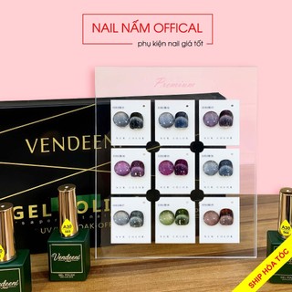 Set sơn gel mắt mèo 9D cao cấp 9 màu Vendeeni mã A30 tặng kèm bảng màu