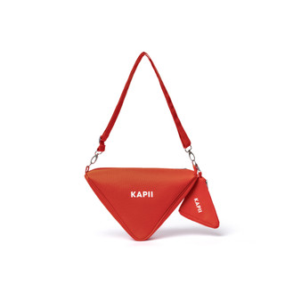Túi đeo chéo nam nữ kapii pyramid bag - red orange