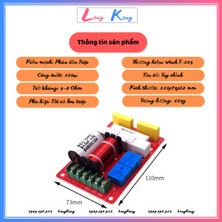 Phân tần loa Treble Weah T-103 công suất lớn | Dùng cho các loa Treble kèn, loa treble rời
