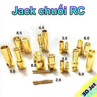 Jack Chuối RC các loại, jack chuoi , jack rc, jack bap chuoi, jack bắp chuối, jack đồng, jack dong, jack tàu thuyền