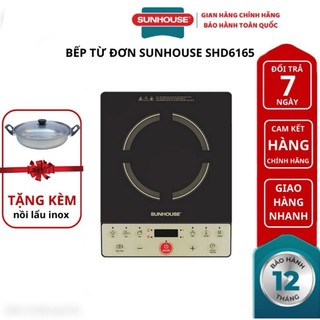Bếp từ đơn SUNHOUSE SHD6165 công suất 2000W hàng chính hãng bao lỗi đổi