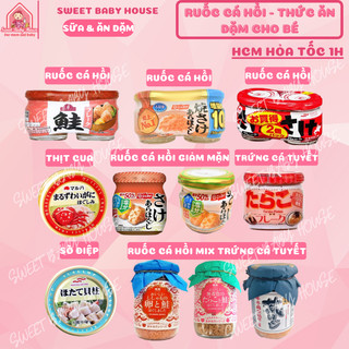 Ruốc cá hồi Maruha, ruốc gà Nissui , trứng cá tuyết Tarako Happy Food Nhật Bản cho bé ăn dặm - Sweet Baby House
