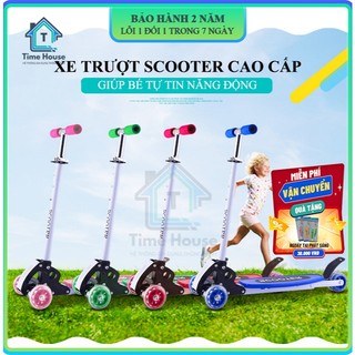 Xe trượt scooter cao cấp có khung kim loại siêu bền dành cho bé, đồ chơi cho bé