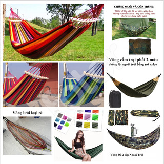 [5❤️][FREESHIP] VÕNG MÙNG XẾP GỌN - VÕNG DÙ, LƯỚI, SỢI NYLON NHIỀU MÀU CAO CẤP [HCM]