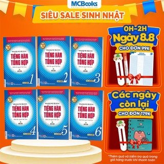 Sách - combo 6 tập tiếng hàn tổng hợp dành cho người việt nam