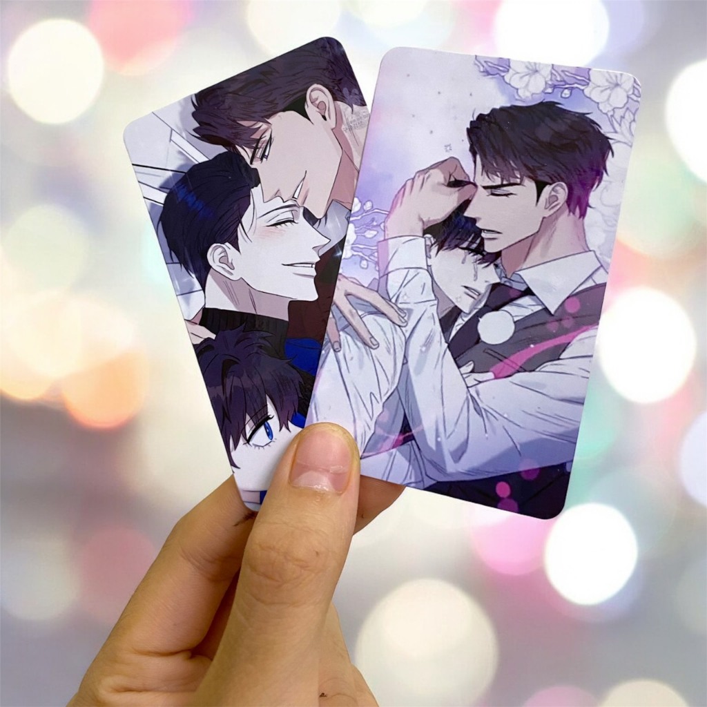 CARD GLOSSY ⭐️ Thẻ Bo Góc ' Hôn Tôi Đi, Đồ Dối Trá ' - Photocard Kiss Me Liar Yaoi - Manhwa Card - C