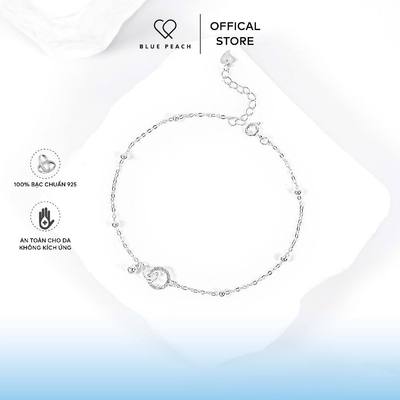 Lắc Chân Bạc 925 Blue Peach LC Circle Lồng V2 LC280