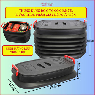 Thùng Nhựa Đựng Đồ Ô Tô Ruffo 37l Co Giãn Đa Chức Năng Đựng Giày Dép Thực Phẩm Quần Áo Đồ Chơi Dung Dịch Lỏng Giá Rẻ