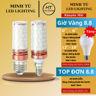 Bóng đèn Led Bắp Ngô 3 Chế Độ 12w E27 E14