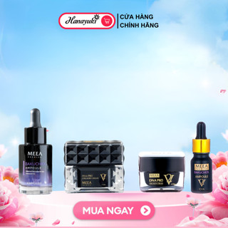 Combo kem face cá hồi meea v2 pro + tinh chất serum bakuchiol ampoule meea