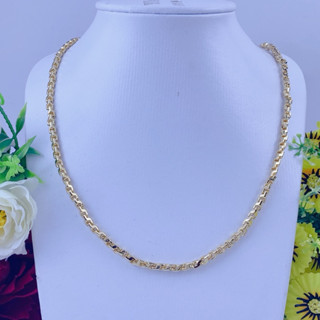 Dây Chuyền Nam Chữ Công Vuông 5 Chỉ Mạ Vàng 18k Bền Đẹp Có Ký Hiệu Bền Đẹp, Tinh Tế