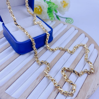 Dây Chuyền Nam Chữ Công Vuông 5 Chỉ Mạ Vàng 18k Bền Đẹp Có Ký Hiệu Bền Đẹp, Sang Trọng, Tinh Tế