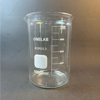 Cốc thủy tinh Onelab chia vạch kích thước 10 Lít - YTHN