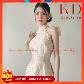 [ SALE SỐC ] Áo dài cách tân Thiên Ý , Áo cách tân nữ dáng lỡ chất liệu ren hoa nổi MAD098 - KaDy Store