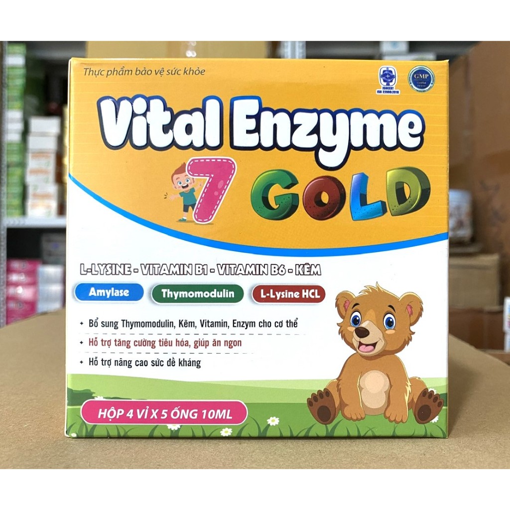 Vital Enzyme 7 gold giúp bé ăn ngon ngủ tốt, tăng cường sức đề kháng bé thông minh, hỗ trợ bé kén ăn T to