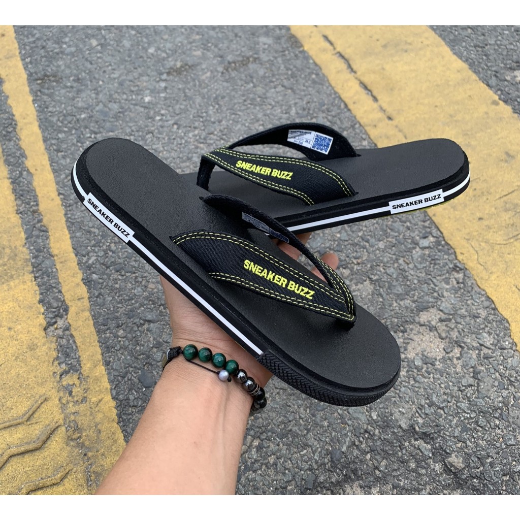 2M Sneaker - Dép sneaker buzz Full Đen logo chữ