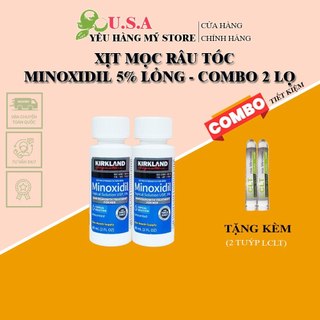 Hỗ Trợ Mọc Râu, Tóc Kirkland Minoxidil 5% - Combo 2 Lọ