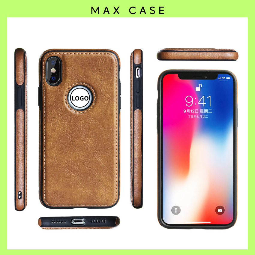 Sang Trọng Ốp Da Bò Cho iphone X Xs Xs Max 7 plus 8 plus 11 12 13 14 15 Pro max Xr 14 15 Plus Cao Cấp
