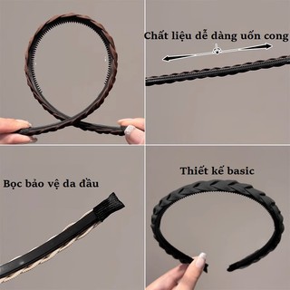 Bờm tóc băng đô tóc vải bện thừng Mim Mim Store BOMTET14