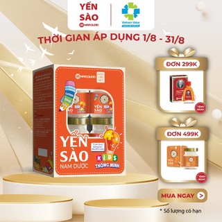 Set Yến Kids thông minh chưng sẵn cho bé -Set 4 hũ 70ml/25% tổ yến chưng đường phèn - Yến sào Kids thông minh, Khánh Hòa