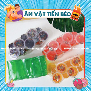 1 lốc gồm 10 ly nước trái cây rồng vàng đồ ăn vặt siêu hót cổng trường