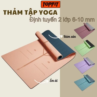 Thảm Tập Yoga, Tập Gym Định Tuyến TPE Chống Trượt TOPBODY