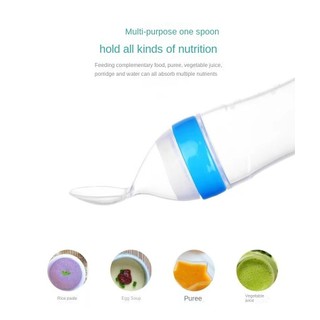 bình thìa ăn dặm silicon Sami nhật bản