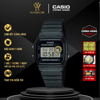 Đồng Hồ Điện Tử Unisex Casio F-94WA-8DG Màu Đen Mặt Kính Nhựa Vuông 33.2mm Chống Nước Dây Nhựa Chính Hãng - WATCHSTORE