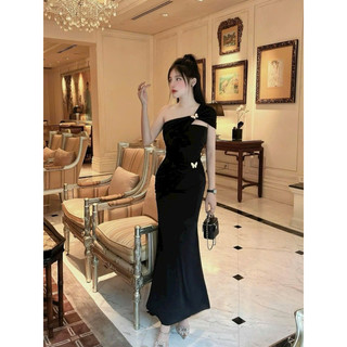Đầm maxi lệch vai tag buom (kèm ảnh thật ở cuối)