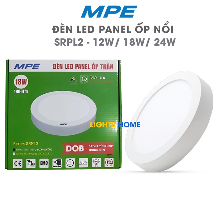 Đèn LED Ốp trần MPE SRPL2 - 12W, 18W, 24W