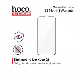 Kính cường lực Hoco ip11 Pro/  X/ XS G5, chống bám vân tay, bảo vệ mắt, độ cứng 2.5D