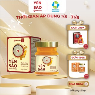 Yến Chưng hồng sâm đông trùng hạ thảo - 1 Hũ 70ml / 30% tổ yến - Yến sào Nam Dược, Khánh Hòa