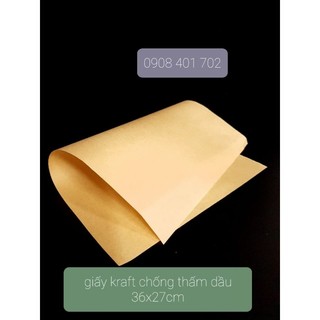 Giấy kraft chống thấm dầu ( 500 tờ/ xấp), giấy gói burger