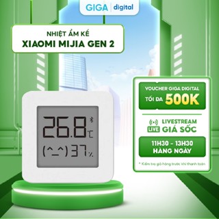 Nhiệt ẩm kế Xiaomi Mijia gen 2 (Mi Temperature and Humidity Monitor 2) - Đo nhiệt độ, độ ẩm gia đình