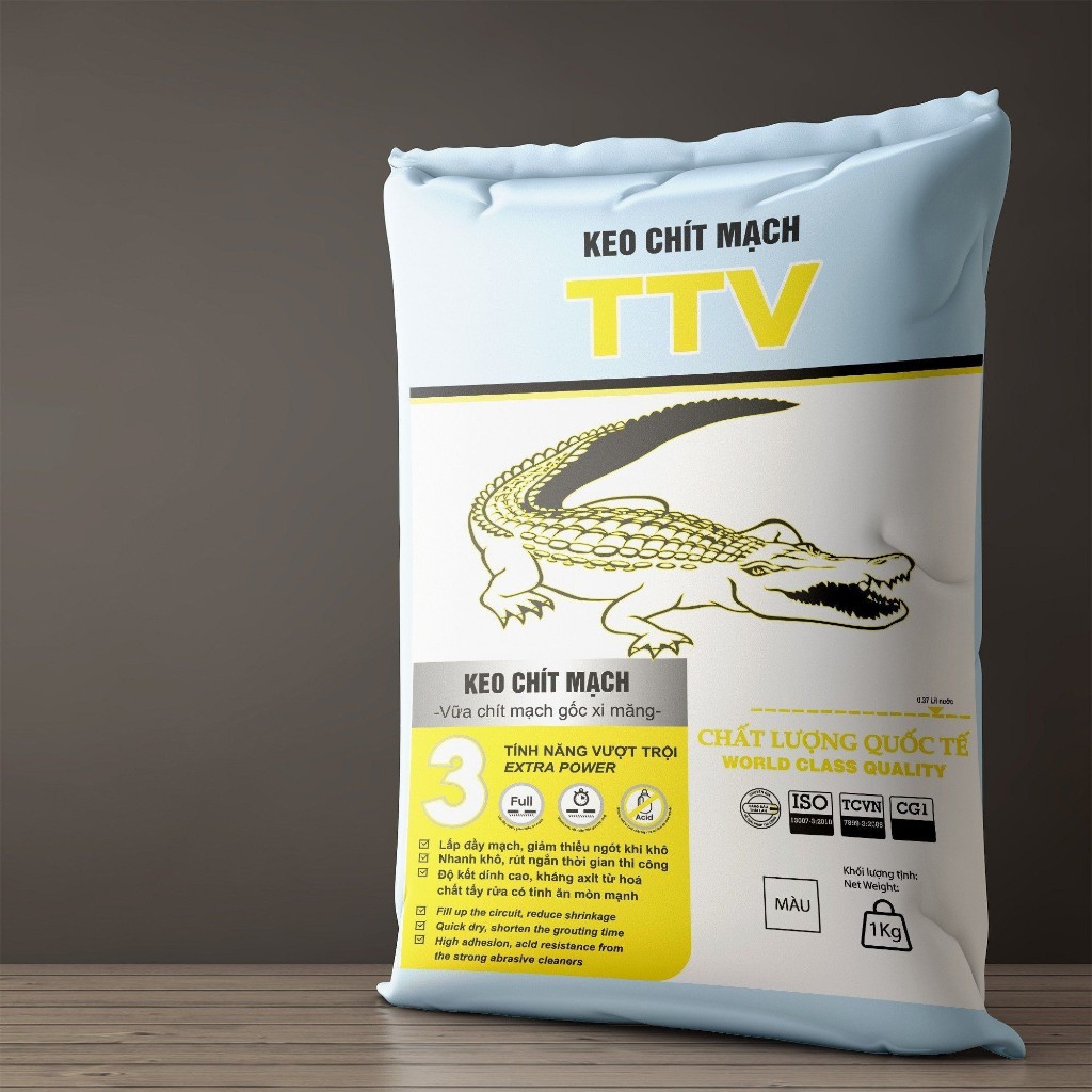 Keo chà ron gạch cá sấu 1kg CAO CẤP