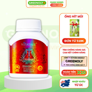 Viên uống tăng cường sinh lý nam giới vitatree essence of kangaroo 40000 max úc 80 viên