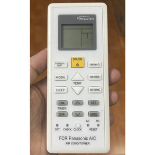 (CHÍNH HÃNG GIÁ RẺ 45K) Remote điều khiển điều hoà Panasonic 1 và 2 chiều inverter Nanoe -G (loại ngắn) - Bh 3 tháng