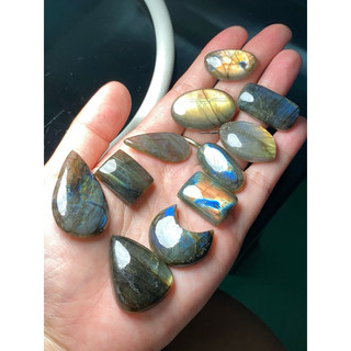 Labradorite - 1 viên Đá xà cừ dùng trang trí phong thủy - Natural Healing Crystals - Hắc nguyệt quang