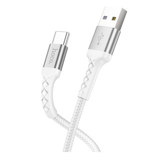 Cáp sạc nhanh 3a hoco du25 type-c vải dù chống rối siêu bền dài 1m
