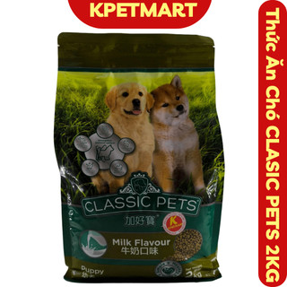 <bao Lớn 2kg> Thức Ăn Cho Chó Con Vị Sữa CLASSIC PETS túi 2kg - Hạt Cho Chó Con CP Puppy - Thức Ăn Hạt Cho Chó Con