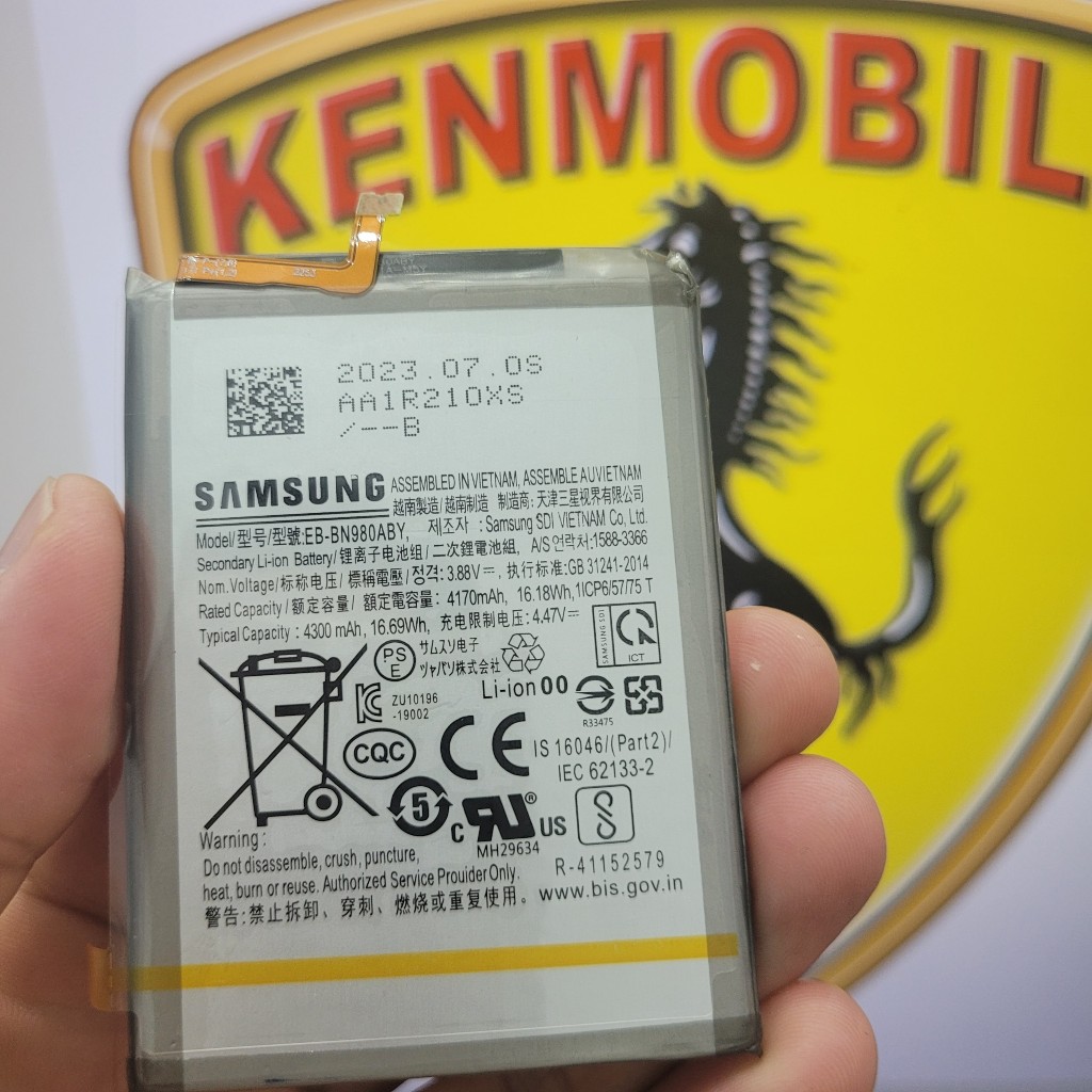 Pin Zin Tương Thích SS Model EB-BN980ABY Dùng Cho Note 20 (bảo hành 3 tháng)