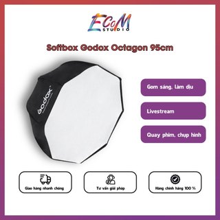 Softbox Bát Giác Godox Octagon 95cm Trong Livestream Quay Chụp Chuyên Nghiệp - Ecom Studio