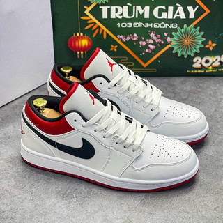 Giày Air Jordan 1 Low Gym Red White- High Quality Fullbox