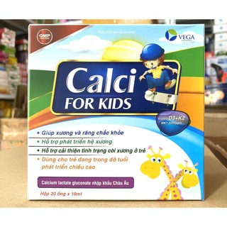Calci For Kids phát triển chiều cao, kích thích ăn ngon, cho xương chắc khoẻ chống còi xương, loãng xương to