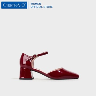 Giày nữ cao gót bít mũi vuông christina-q gbv134e