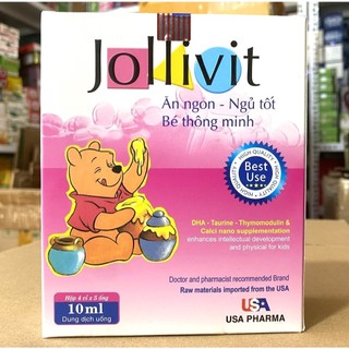 Jollivit Ăn Ngon giúp bé ngủ tốt, bé ăn ngon, ngủ ngon, kích thích bé ăn nhiều hơn hộp 20 ống